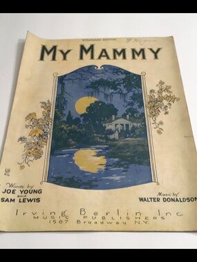 Antique 1920, My Mammy Original Sheet Music